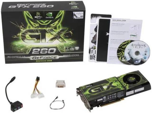 Alt view image 6 of 6 - XFX GeForce GTX 260 896MB GDDR3 PCI Express 2.0 x16 SLI Support Graphics Card GX260NADF9