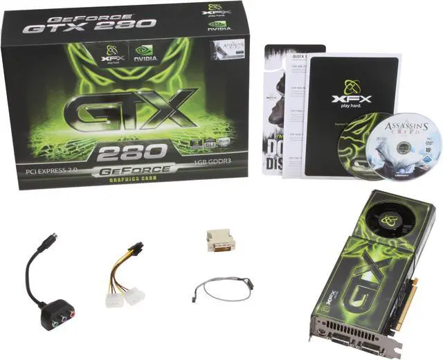 Alt view image 6 of 6 - XFX GeForce GTX 280 1GB GDDR3 PCI Express 2.0 x16 SLI Support Graphics Card GX280NZDF9