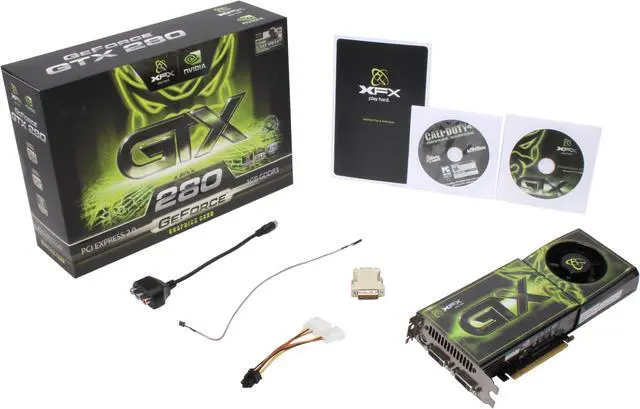 Alt view image 6 of 6 - XFX GeForce GTX 280 1GB GDDR3 PCI Express 2.0 x16 SLI Support Graphics Card GX280NZDDU