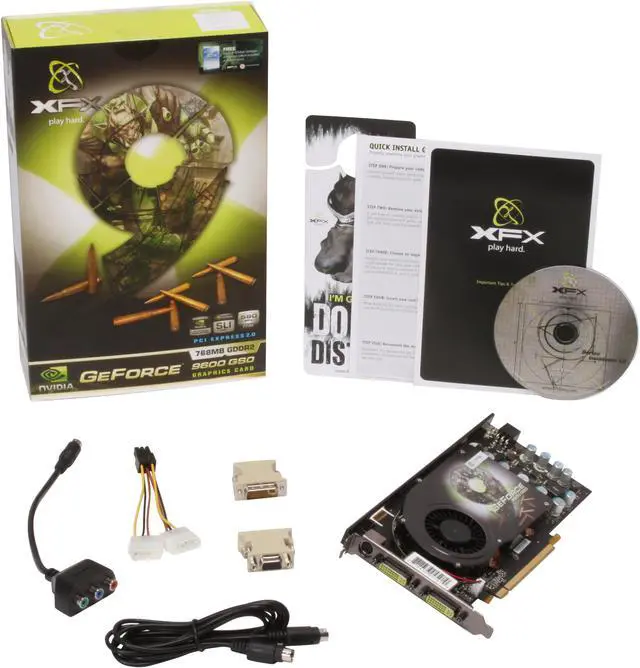Alt view image 6 of 6 - XFX GeForce 9600 GSO 768MB GDDR2 PCI Express 2.0 x16 SLI Support Graphics Card PVT96OSDFH