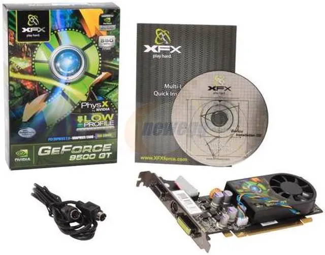 Alt view image 5 of 5 - XFX GeForce 9500 GT 1GB GDDR2 PCI Express 2.0 x16 Graphics Card PVT95GZAFG