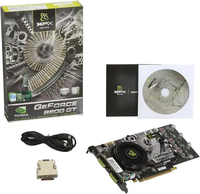 Alt view image 5 of 5 - XFX GeForce 9800 GT 512MB GDDR3 PCI Express 2.0 x16 SLI Support Graphics Card PVT98GYDLH