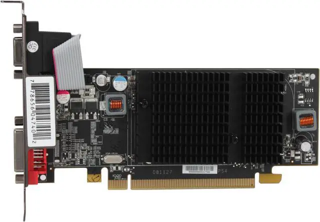 Alt view image 3 of 5 - XFX Radeon HD 4350 512MB GDDR2 PCI Express 2.0 x16 Low Profile Ready Graphics Card HD-435X-YAH2