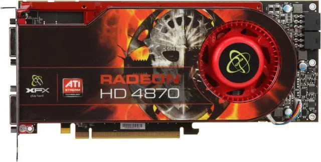 Alt view image 3 of 6 - XFX HD-487A-YDDC Radeon HD 4870 XXX 512MB 256-bit GDDR5 PCI Express 2.0 x16 HDCP Ready CrossFire Supported Video Card