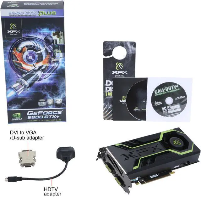 Alt view image 5 of 5 - XFX GeForce 9800 GTX+ 512MB GDDR3 PCI Express 2.0 x16 SLI Support Graphics Card PVT98WYDFU