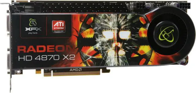 Alt view image 3 of 4 - XFX Radeon HD 4870 X2 2GB GDDR5 PCI Express 2.0 x16 CrossFireX Support Graphics Card HD-487A-CDF9