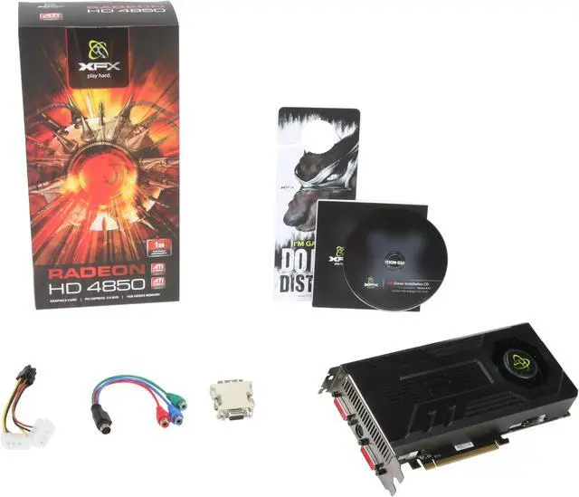 Alt view image 6 of 6 - XFX Radeon HD 4850 1GB GDDR3 PCI Express 2.0 x16 CrossFireX Support Graphics Card HD-485X-ZDFC