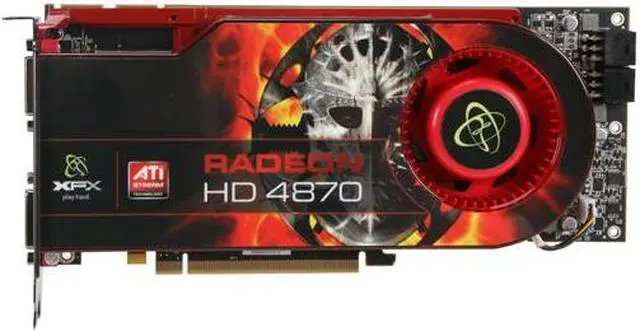 Alt view image 3 of 4 - XFX Radeon HD 4870 1GB GDDR5 PCI Express 2.0 x16 CrossFireX Support Graphics Card HD-487A-ZDFC