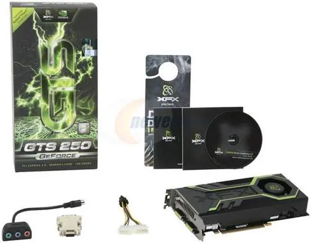 Alt view image 6 of 6 - XFX GS250XZDFC GeForce GTS 250 1GB Core Edition 256-bit GDDR3 PCI Express 2.0 x16 HDCP Ready SLI Supported Video Card