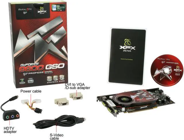 Alt view image 4 of 4 - XFX PVT96OS1S4 GeForce 9600 GSO Fatality Edition 768MB 192-bit GDDR2 PCI Express 2.0 x16 HDCP Ready SLI Supported Video Card