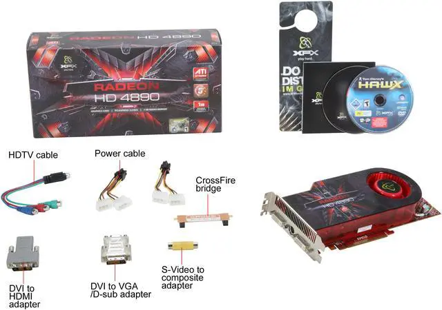 Alt view image 6 of 6 - XFX Radeon HD 4890 1GB GDDR5 PCI Express 2.0 x16 CrossFireX Support Graphics Card HD-489A-ZDFC