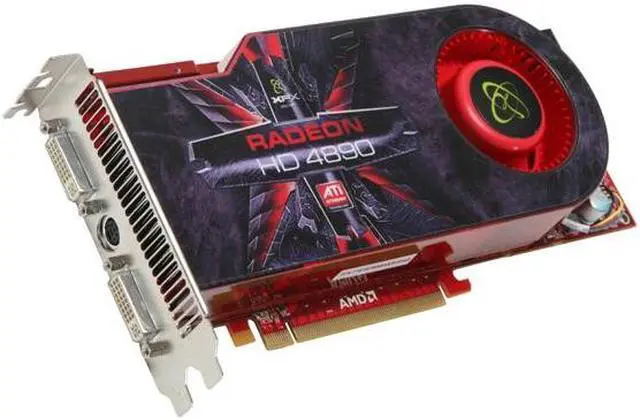 Main image of XFX HD-489A-ZDEC Radeon HD 4890 Xtreme 1GB 256-bit GDDR5 PCI Express 2.0 x16 HDCP Ready CrossFire Supported Video Card