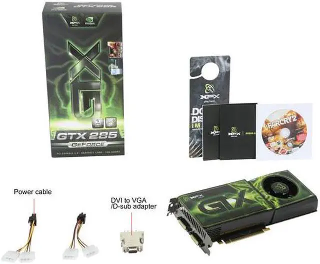 Alt view image 6 of 6 - XFX GeForce GTX 285 1GB DDR3 PCI Express 2.0 x16 SLI Support Graphics Card GX285XZWFF