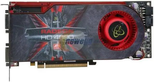 Alt view image 2 of 3 - XFX HD-489A-ZDDC Radeon HD 4890 XXX Edition 1GB 256-bit GDDR5 PCI Express 2.0 x16 HDCP Ready CrossFire Supported Video Card
