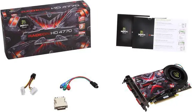 Alt view image 5 of 5 - XFX Radeon HD 4770 512MB GDDR5 PCI Express 2.0 x16 CrossFireX Support Graphics Card HD-477A-YDFC