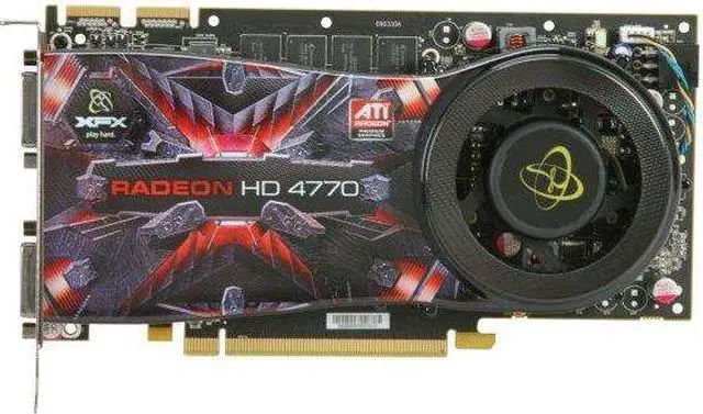 Alt view image 3 of 5 - XFX Radeon HD 4770 512MB GDDR5 PCI Express 2.0 x16 CrossFireX Support Graphics Card HD-477A-YDFC