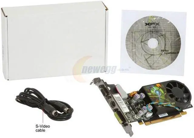 Alt view image 3 of 3 - XFX GeForce 9500 GT 1GB DDR2 PCI Express 2.0 x16 SLI Support Graphics Card PVT95GZAF