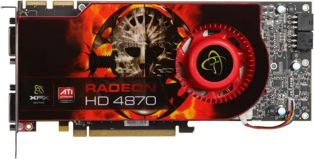 Alt view image 3 of 6 - XFX Radeon HD 4870 1GB GDDR5 PCI Express 2.0 x16 CrossFireX Support Graphics Card HD-487A-ZHFC