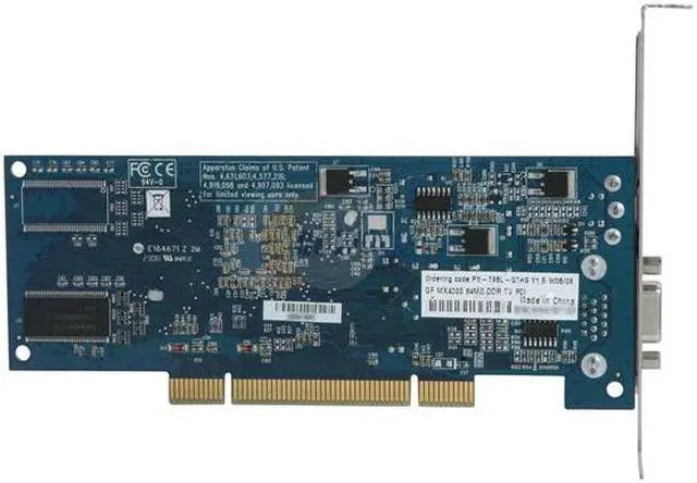Alt view image 4 of 5 - XFX GeForce MX4000 64MB DDR PCI Graphics Card PV-T98L-QTH