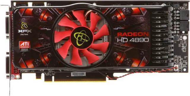 Alt view image 3 of 6 - XFX Radeon HD 4890 1GB GDDR5 PCI Express 2.0 x16 CrossFireX Support Graphics Card HD-489X-ZSFC