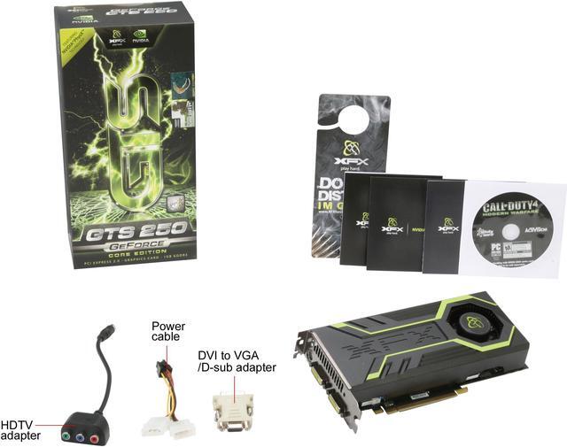 Alt view image 6 of 6 - XFX GeForce GTS 250 1GB DDR3 PCI Express 2.0 x16 SLI Support Graphics Card GS250XZDFU