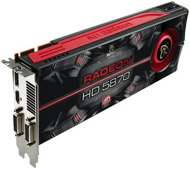 Alt view image 2 of 7 - XFX HD-587A-ZNF9 Radeon HD 5870 (Cypress XT) 1GB 256-bit GDDR5 PCI Express 2.0 x16 HDCP Ready CrossFire Supported Video Card w/ATI Eyefinity