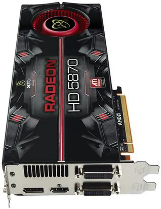 Alt view image 4 of 7 - XFX HD-587A-ZNF9 Radeon HD 5870 (Cypress XT) 1GB 256-bit GDDR5 PCI Express 2.0 x16 HDCP Ready CrossFire Supported Video Card w/ATI Eyefinity