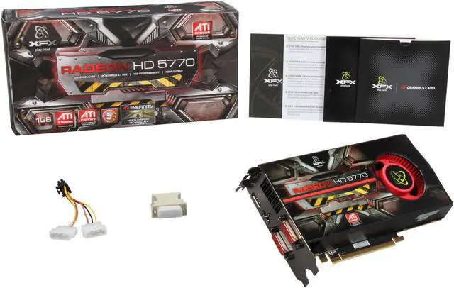 Alt view image 6 of 6 - XFX Radeon HD 5770 (Juniper XT) 1GB GDDR5 PCI Express 2.1 x16 CrossFireX Support Graphics Card HD-577A-ZNFC