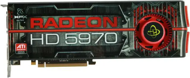 Alt view image 3 of 6 - XFX Radeon HD 5970 (Hemlock) 2GB GDDR5 PCI Express 2.1 x16 CrossFireX Support Graphics Card HD-597A-CNF9