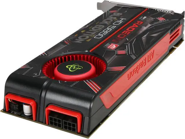 Alt view image 5 of 5 - XFX HD-585A-ZNBC Radeon HD 5850 (Cypress Pro) 1GB Black Edition 256-bit GDDR5 PCI Express 2.0 x16 HDCP Ready CrossFire Supported Video Card