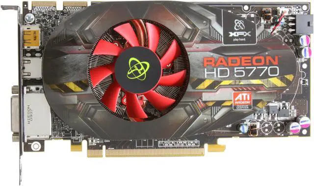 Alt view image 3 of 6 - XFX Radeon HD 5770 1GB GDDR5 PCI Express 2.0 x16 CrossFireX Support Graphics Card HD-577A-ZHFC