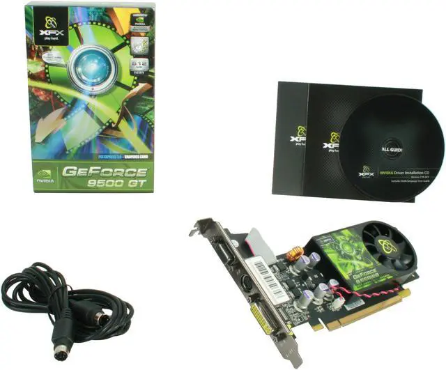 Alt view image 5 of 5 - XFX GeForce 9500 GT 512MB DDR3 PCI Express 2.0 x16 Graphics Card PVT95GYAJ2