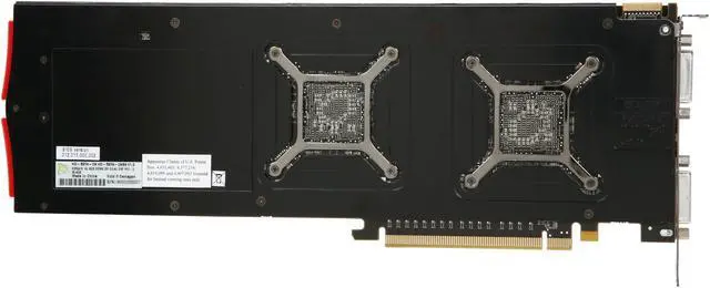 Alt view image 4 of 6 - XFX HD-597A-CNB9 Radeon HD 5970 Black Edition 2GB 512 (256 x 2)-bit GDDR5 PCI Express 2.1 x16 HDCP Ready CrossFireX Support Video Card