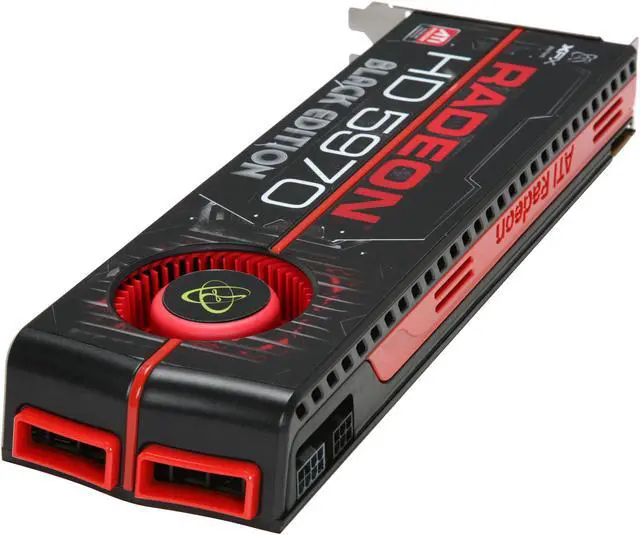 Alt view image 5 of 6 - XFX HD-597A-CNB9 Radeon HD 5970 Black Edition 2GB 512 (256 x 2)-bit GDDR5 PCI Express 2.1 x16 HDCP Ready CrossFireX Support Video Card