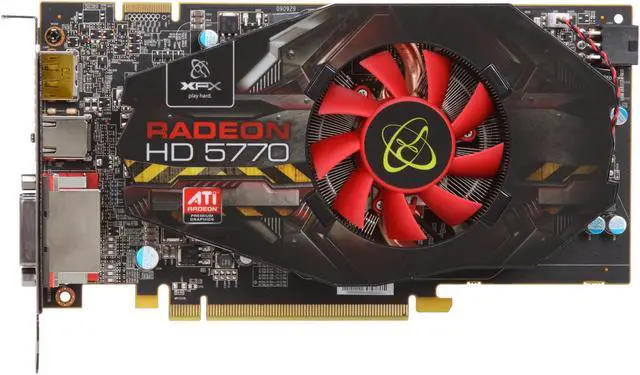 Alt view image 3 of 6 - XFX Radeon HD 5770 1GB DDR5 PCI Express 2.0 x16 CrossFireX Support Graphics Card HD-577X-ZNFC