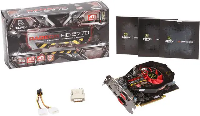 Alt view image 6 of 6 - XFX Radeon HD 5770 1GB DDR5 PCI Express 2.0 x16 CrossFireX Support Graphics Card HD-577X-ZNFC