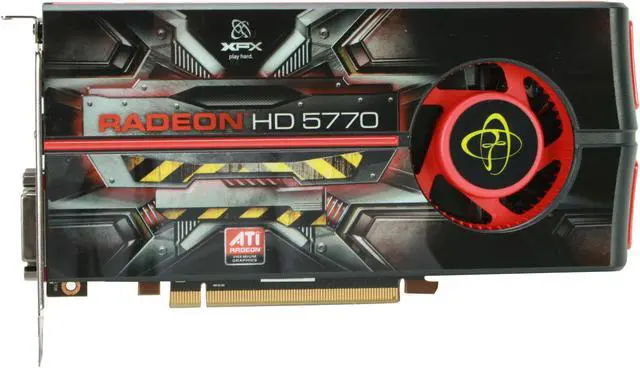Alt view image 3 of 6 - XFX HD-577A-ZNEC Radeon HD 5770 XTreme Edition 1GB 128-bit GDDR5 PCI Express 2.0 x16 HDCP Ready CrossFireX Support Video Card