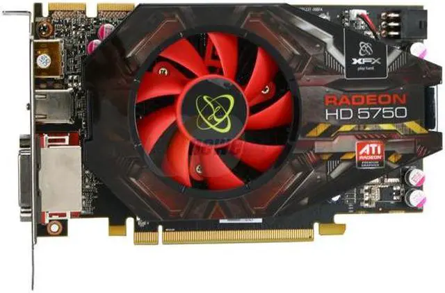 Alt view image 3 of 6 - XFX HD-575X-ZNDC Radeon HD 5750 XXX Edition 1GB 128-bit DDR5 PCI Express 2.0 x16 HDCP Ready CrossFireX Support Video Card
