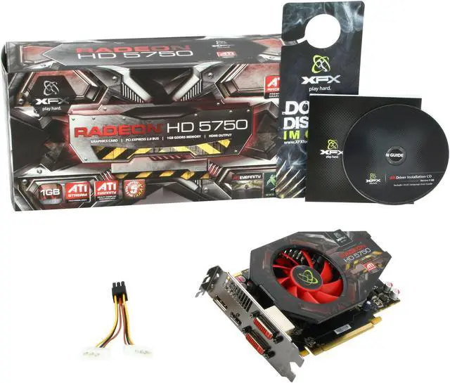 Alt view image 6 of 6 - XFX HD-575X-ZNDC Radeon HD 5750 XXX Edition 1GB 128-bit DDR5 PCI Express 2.0 x16 HDCP Ready CrossFireX Support Video Card