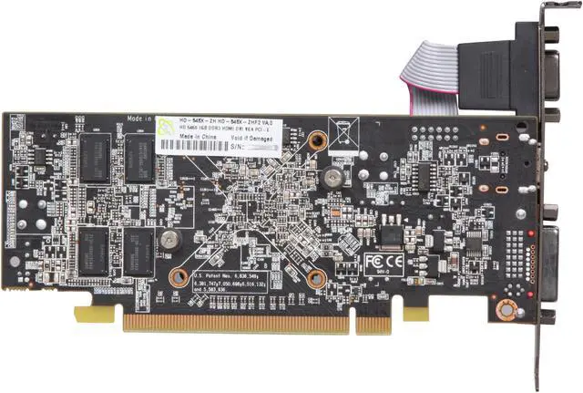 Alt view image 4 of 5 - XFX Radeon HD 5450 (Cedar) 1GB DDR3 PCI Express 2.1 x16 Low Profile Ready Graphics Card HD-545X-ZHF2