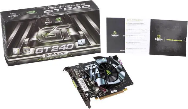 Alt view image 5 of 5 - XFX GeForce GT 240 1GB DDR5 PCI Express 2.0 x16 Graphics Card GT240XZHFC