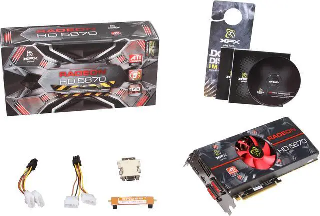 Alt view image 6 of 6 - XFX Radeon HD 5870 1GB DDR5 PCI Express 2.1 x16 CrossFireX Support Graphics Card HD-587X-ZNFC