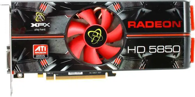Alt view image 3 of 6 - XFX Radeon HD 5850 1GB GDDR5 PCI Express 2.1 x16 CrossFireX Support Graphics Card HD-585X-ZAFC