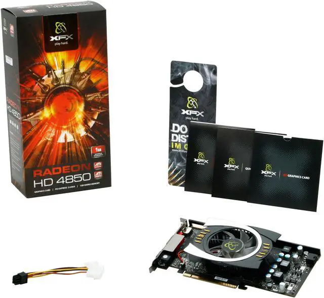 Alt view image 6 of 6 - XFX Radeon HD 4850 1GB DDR3 PCI Express 2.0 x16 CrossFireX Support Graphics Card HD-485X-ZNFC