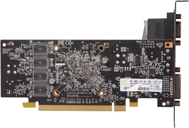 Alt view image 4 of 5 - XFX Radeon HD 4550 512MB DDR2 PCI Express 2.0 x16 Low Profile Ready Graphics Card HD-455X-YAF2