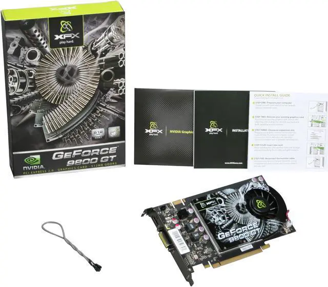 Alt view image 5 of 6 - XFX GeForce 9800 GT 512MB DDR3 PCI Express 2.0 x16 SLI Support Graphics Card PVT98GYAF3