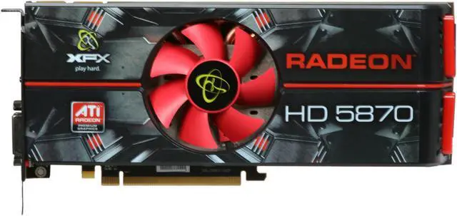 Alt view image 3 of 6 - XFX Radeon HD 5870 (Cypress XT) 1GB DDR5 PCI Express 2.1 x16 CrossFireX Support Graphics Card HD-587X-ZNFV