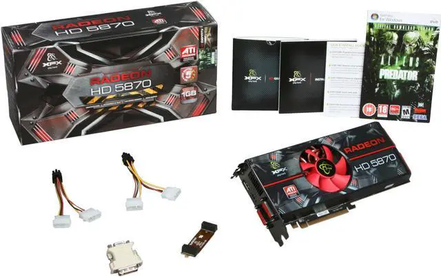 Alt view image 6 of 6 - XFX Radeon HD 5870 (Cypress XT) 1GB DDR5 PCI Express 2.1 x16 CrossFireX Support Graphics Card HD-587X-ZNFV