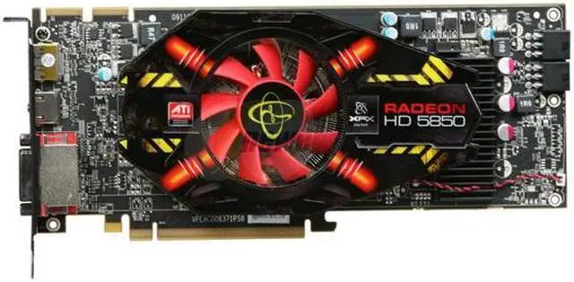 Alt view image 3 of 6 - XFX Radeon HD 5850 1GB DDR5 PCI Express 2.1 x16 CrossFireX Support Graphics Card HD-585X-ZNFV