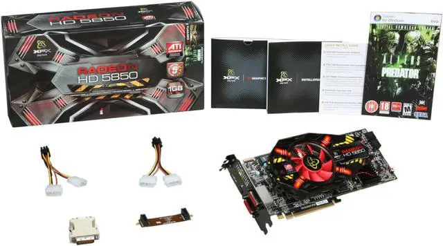 Alt view image 6 of 6 - XFX Radeon HD 5850 1GB DDR5 PCI Express 2.1 x16 CrossFireX Support Graphics Card HD-585X-ZNFV